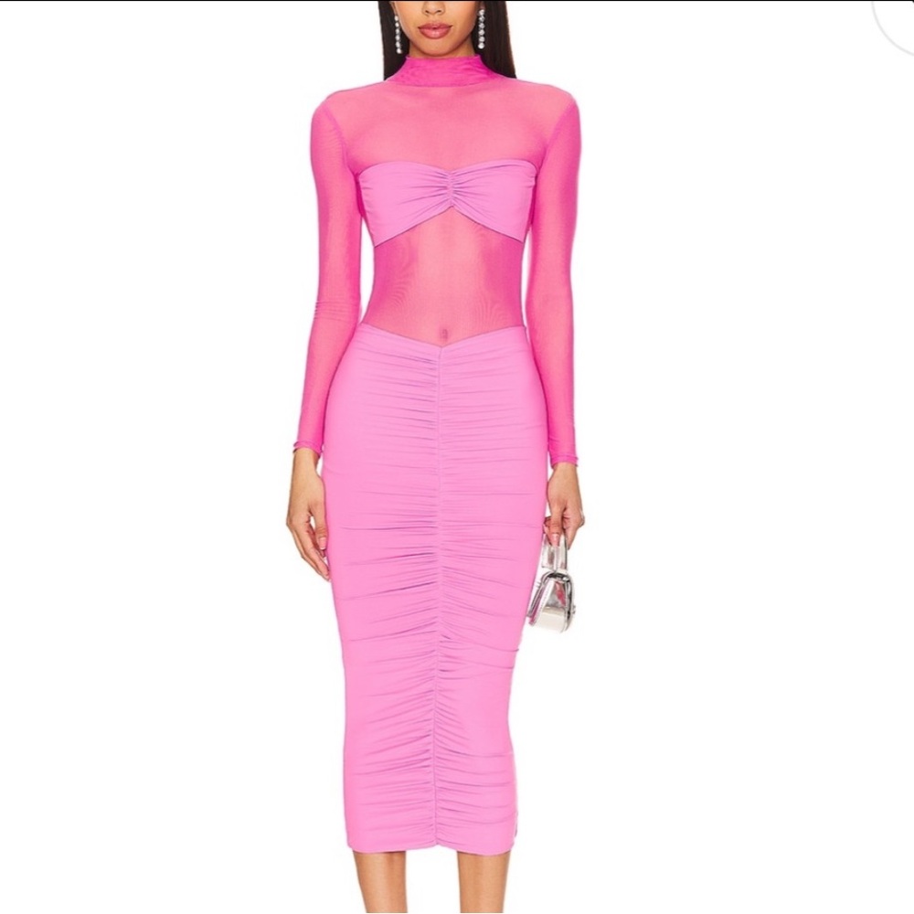 SER.O.YA Levina Dress in Malibu Pink